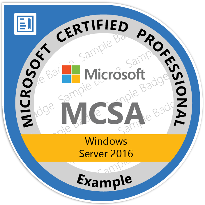 Formation MCSA Windows Server 2016