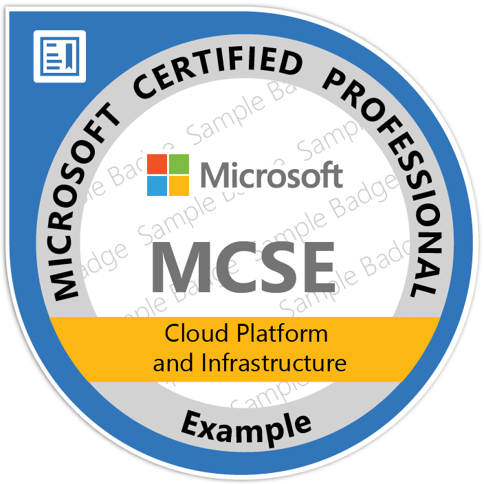 Formation MCSE Cloud Platform and Infrastructure